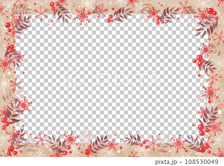 Christmas snowflake frame (frame) 2 108530049