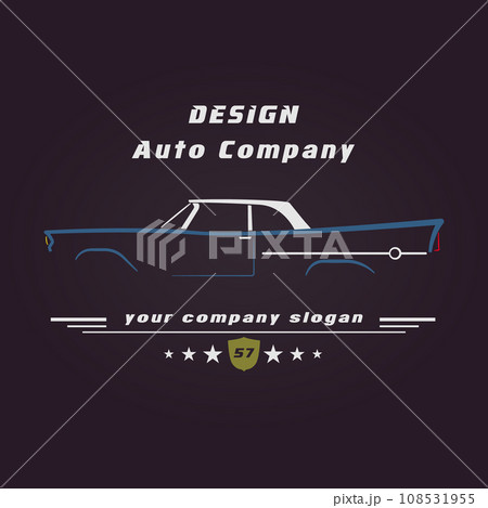 Retro classic car. Retro classic car. 108531955
