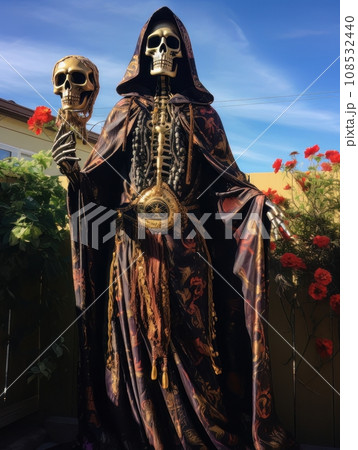 Santa Muerte is the deity of death. The day of the Dead AI 108532440