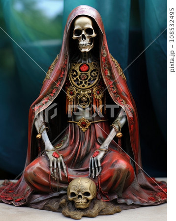 Santa Muerte is the deity of death. The day of the Dead AI 108532495