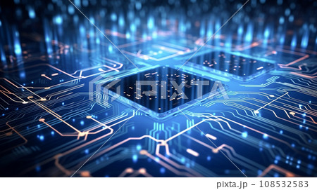 CPU・電子基板イメージ（16:9） 108532583