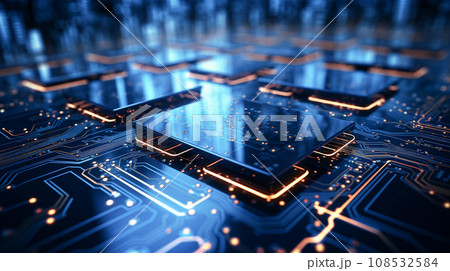 CPU・電子基板イメージ（16:9） 108532584