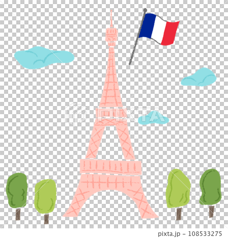 France Eiffel Tower, hand drawn stylish illustration with colored pencil texture France Eiffel Tower, hand drawn stylish illustration with colored pencil texture 108533275