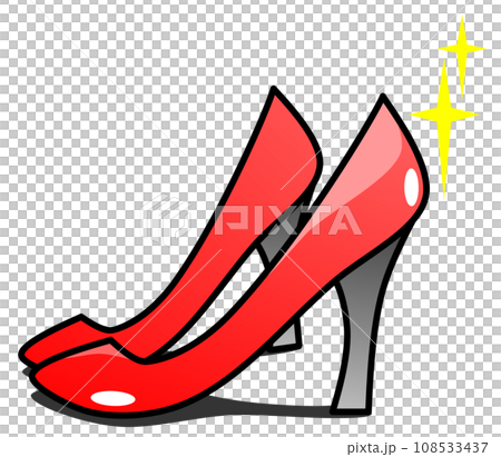 新款閃亮女鞋，高跟輪廓 108533437