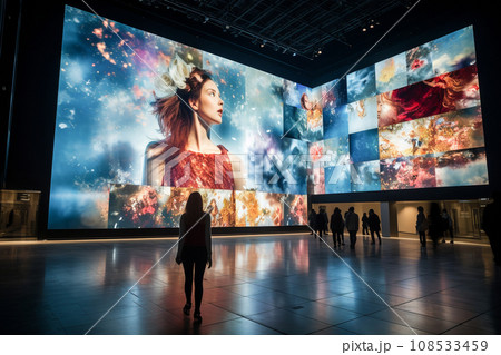 大型LEDビジョンのイメージ 大型LEDビジョンのイメージ 108533459
