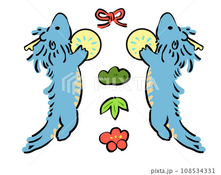 かわいい龍のイラスト かわいい龍のイラスト 108534331