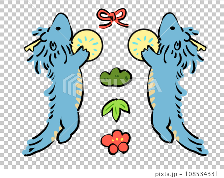 かわいい龍のイラスト かわいい龍のイラスト 108534331