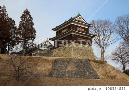 冬の上田城跡公園：東櫓（長野県上田市） 108534831