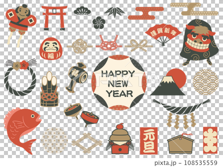 新年插畫素材集 108535559