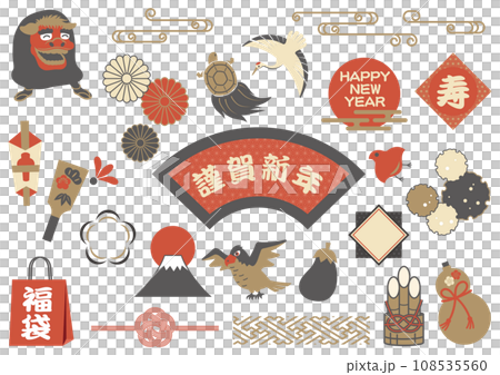 新年插畫素材集 108535560