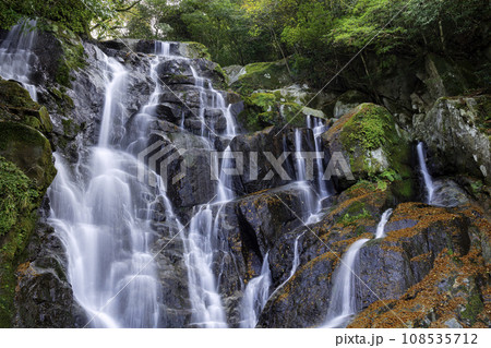 糸島を代表する人気観光地 秋の美しい白糸の滝 (福岡県糸島市) 糸島を代表する人気観光地 秋の美しい白糸の滝 (福岡県糸島市) 108535712
