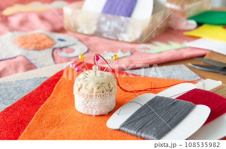手提げバッグをハンドメイド　通園通学グッズ　入園準備 108535982