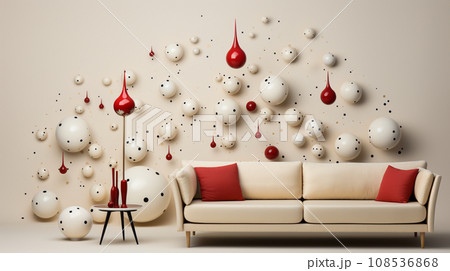 メリークリスマス：ミニマルアート（Minimalism）的表現の背景画像