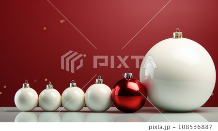 メリークリスマス：ミニマルアート（Minimalism）的表現の背景画像