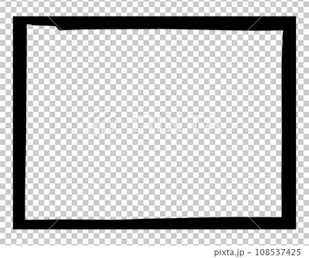 墨　枠　手描き 108537425