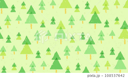 手書き風カラフル可愛い木のパターン背景壁紙 手書き風カラフル可愛い木のパターン背景壁紙 108537642