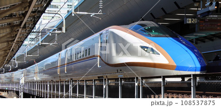 東京駅20番線出発前の北陸新幹線　新幹線E7系・W7系電車　JR東日本　東京都千代田区丸の内一丁目 108537875