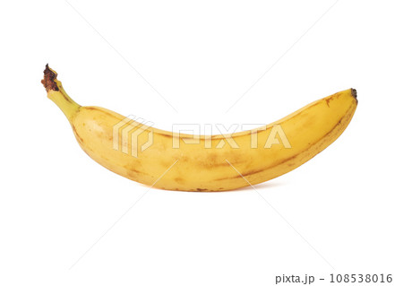 Banana. Ripe banana isolated on white background. 108538016
