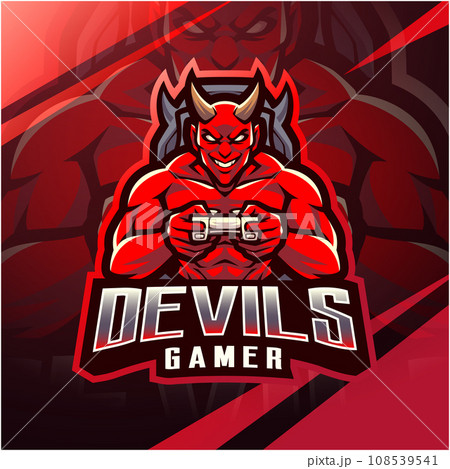 Devils gamer esport mascot logo designのイラスト素材 [108539541] - PIXTA