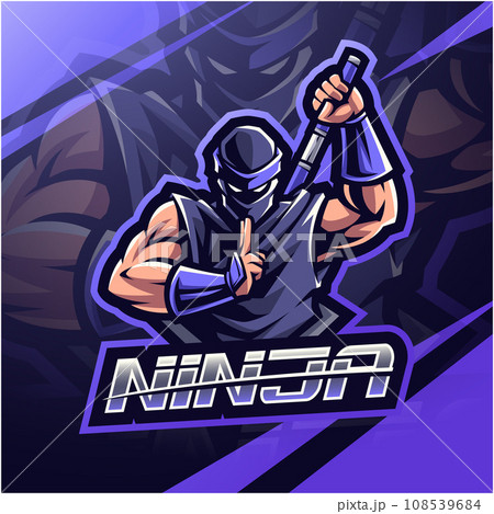 Ninja esport mascot logo design Ninja esport mascot logo design 108539684