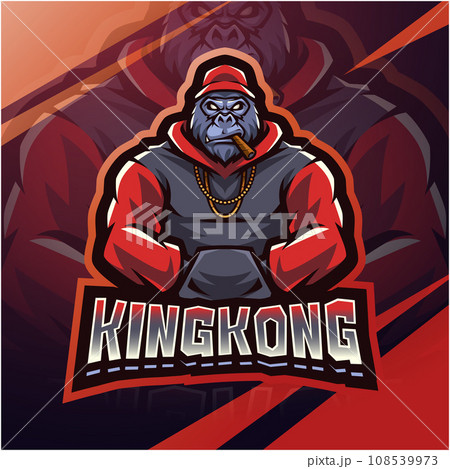 Kingkong esport mascot logo design Kingkong esport mascot logo design 108539973