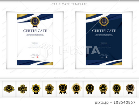 賞状175　certificate　award　表彰状　celebration 108540957