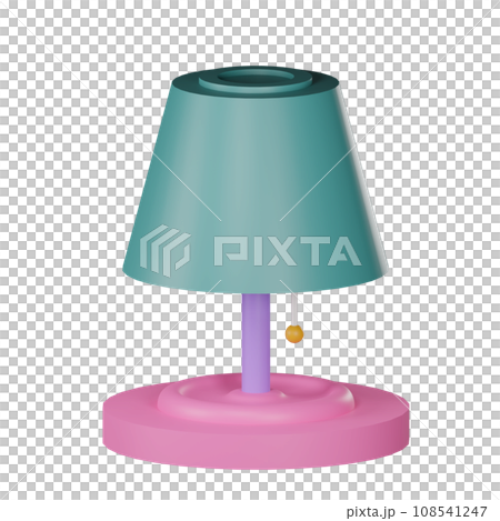 table lamp isolated on white background 108541247