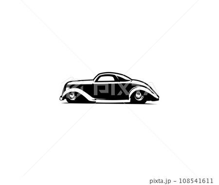 1932 ford coupe. isolated white background appears from the side with style. premium vector design. Best for logos, badges, emblems, icons, design stickers, vintage, old car industry. 1932 ford coupe. isolated white background appears from the side with style. premium vector design. Best for logos, badges, emblems, icons, design stickers, vintage, old car industry. 108541611