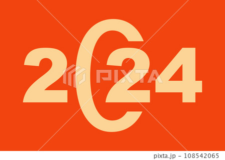 Happy new year 2024 banner, poster, greeting card 108542065