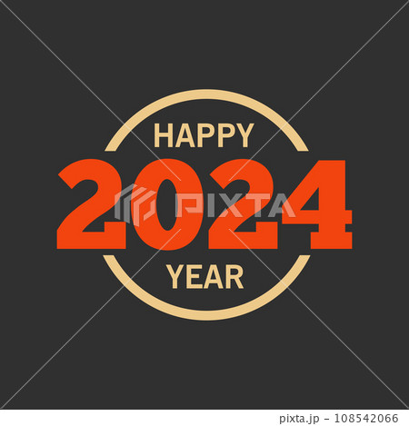 Happy new year 2024 banner, poster, greeting card 108542066