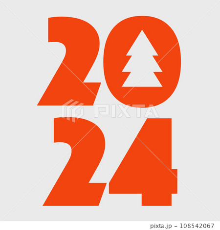 Happy new year 2024 banner, poster, greeting card 108542067