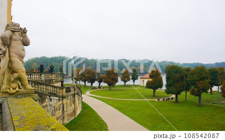 Sculpture on the balustrade of Moritzburg castle Sculpture on the balustrade of Moritzburg castle 108542087