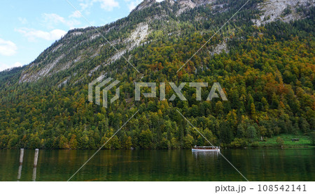 Konigsee, Germany - lake surrounded with mountains, Berchtesgaden National Park, Bavaria, Germany 108542141