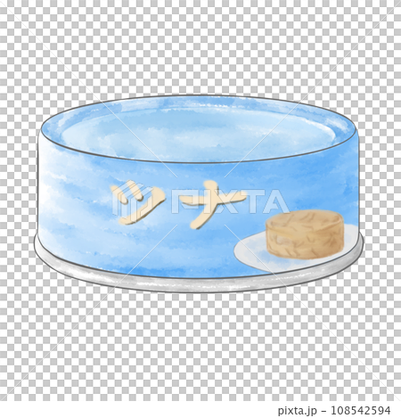 シンプルなツナ缶詰のイラスト シンプルなツナ缶詰のイラスト 108542594