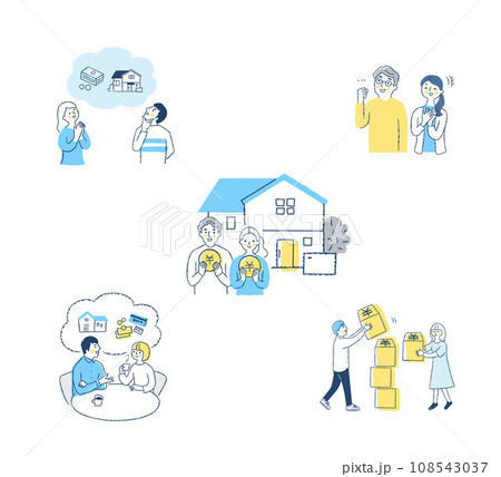 お金・投資・資産運用関連と複数の人物　セット 108543037