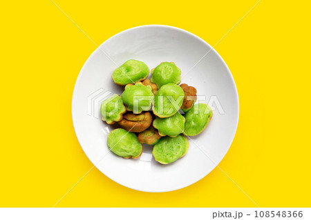 Kanom Krok Singapore, Pandans hot cake. Thai dessert 108548366