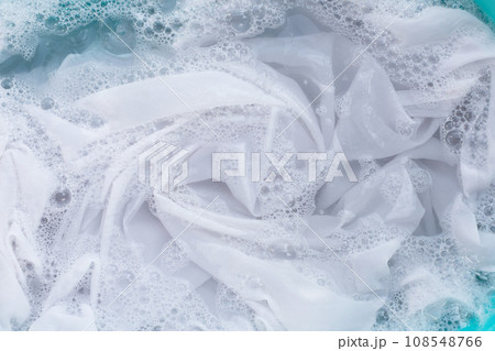 Soak a cloth before washing, white cloth 108548766