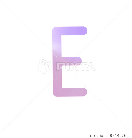 Alphabet letter E Alphabet letter E 108549269