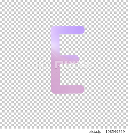 Alphabet letter E Alphabet letter E 108549269