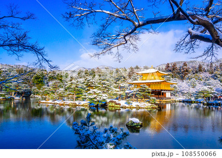 雪化粧した金閣寺 雪化粧した金閣寺 108550066