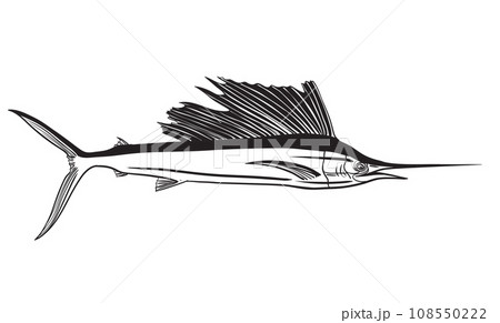 Marlin fish vector 108550222