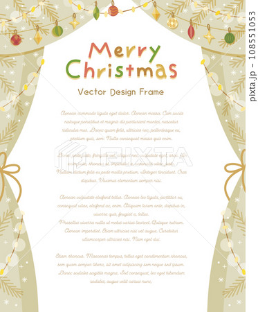 クリスマスのフレーム 108551053