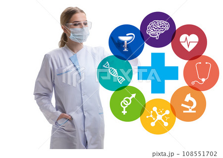 Telemedicine concept with medical elements Telemedicine concept with medical elements 108551702