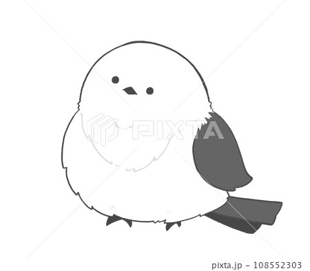 横を向いているシマエナガ 横を向いているシマエナガ 108552303