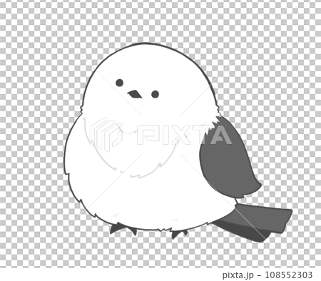 横を向いているシマエナガ 横を向いているシマエナガ 108552303