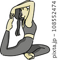 ヨガをする女性 108552474