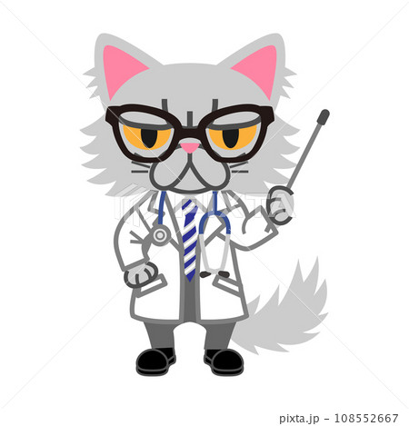 ペルシャ猫のキャラクター 医者 ペルシャ猫のキャラクター 医者 108552667