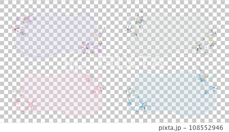 可愛的雪花炫彩標題背景向量素材 108552946