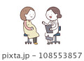問診する女医と妊婦 108553857
