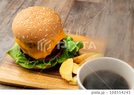 ハンバーガー コーヒー ハンバーガー コーヒー 108554245